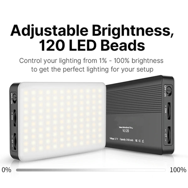VIJIM VL120 LED on Camera Video Light,Mini Bi-Color Portable Photography Lighting