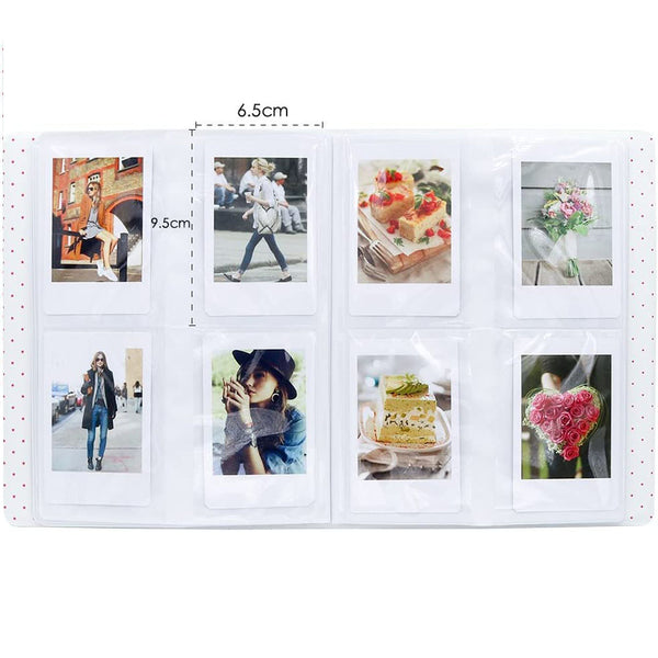 Stela 128 Pockets Mini Photo Album Compatible with Fujifilm Instant Mini 70 Polaroid PIC-300P Film Instant Camera & Name Card