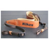 Nikon Retro genuine Classic Brown leather DSLR camera strap, adjustable for DSLR Cameras