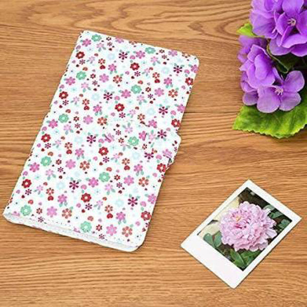 Stela 96 Pockets Mini Film Photo Album Book for Fujifilm Instax Mini LiPlay (Flawer White)