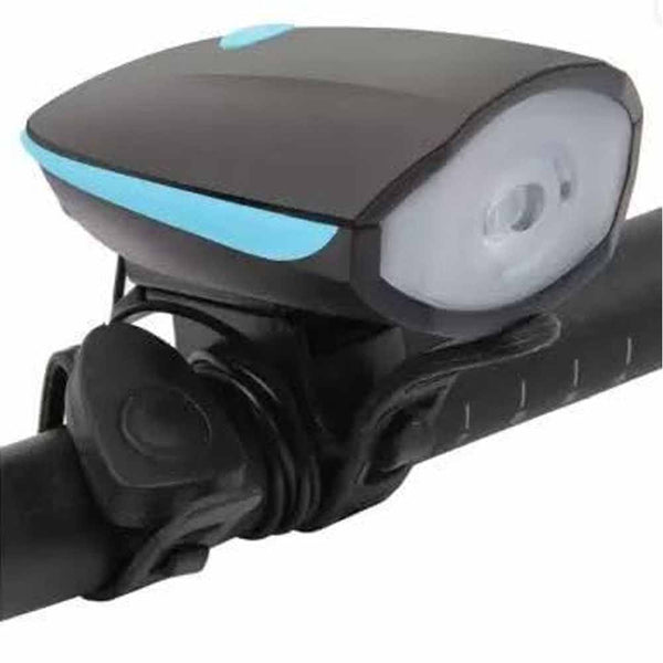 Stela 2 in 1 Rechargeable Bicycle Horn and Front LED Light (3 Lighting Modes) with Micro USB Charging