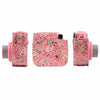STELA PU Leather Camera Case Compatible with Fujifilm Instant Mini 11 Instant Camera with Adjustable Strap (Blue Rose)