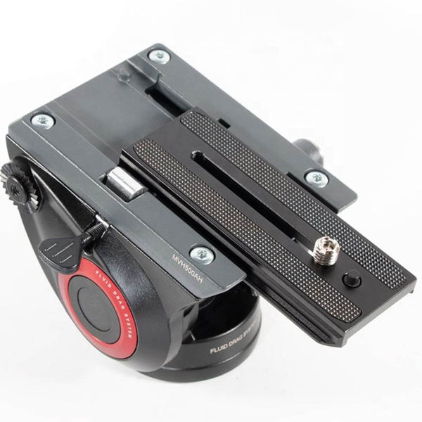 STELA 500P Long Tripod Camera Base Long Quick Release Plate Gimbal Mount Adapter Sliding Plate Compatible with Manfrotto MVH500AH Fluid Heads-1 pcs