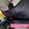 Stela Car Windshield Sun Shade Umbrella, UV Reflecting Foldable Front Car Sunshade Umbrella