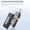 GODOX WES1 Kit2 Wireless Lavalier Microphone Compatible with iPhone/Lighting, Dual Channel 2.4G Wireless Mic, 8H Battery Life, 200m(656ft.) Range, Noise Cancelling with Charging Case for Vlogging