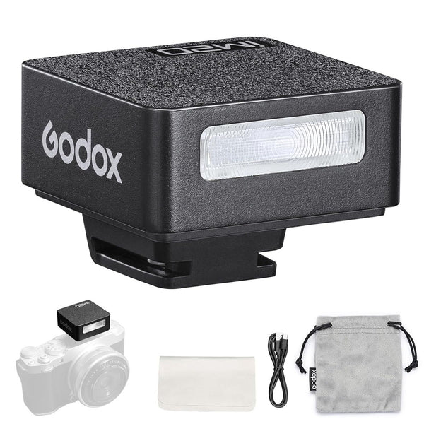 Godox iM20 Camera Flash, Built-in 470mAh Battery with 5 Levels Flash Power for Canon/Sony/Fuji/Nikon/Panasonic/Olympus, for Cameras with Single-Contact Hotshoe