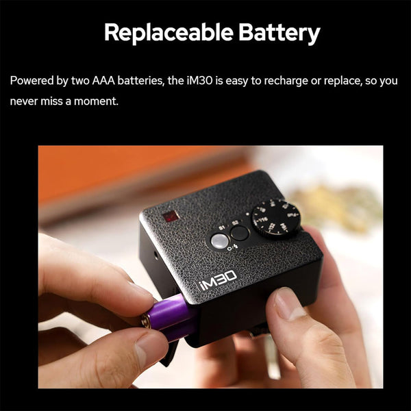 Godox iM30 Camera Flash,Mini Flash Speedlite,GN15 with 13 Levels Flash Power, CCT 6500K±200K with S1/S2 Optical Control for Fuji, for Canon, for Nikon, for Sony, for Olympus Camera