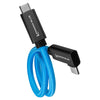 Kondor Blue USB C to USB C Right Angle 12" straight cable