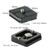 Stela Pu-40A Camera Quick Release Plate Universal Mount Compatible for Tripod Ball Head .W/ 1/4 Inch Standard Screw Compatible with DSLR Camera Arca Swiss Ballhead Tripod
