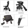 Photron Stedy 420 Tripod 50 Inch(127cm) with Mobile Holder for Smart Phone, Camera, Mobile phone (Silver)
