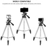 Photron Stedy 420 Tripod 50 Inch(127cm) with Mobile Holder for Smart Phone, Camera, Mobile phone (Silver)