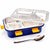 STELA 3 Compartment Stainless Steel Lunch Box, Leakage Proof Lunch Box for School Kids and Adults