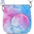 Stela Instax Mini 11/9/8 Instant Camera Premium Leather Bag with Removable and Adjustable Strap (Blue-Pink Watercolor)
