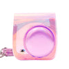 STELA PU Leather Camera Case Compatible with Fujifilm Instant Mini 11 Instant Camera with Adjustable Strap (Iridescent Clear)