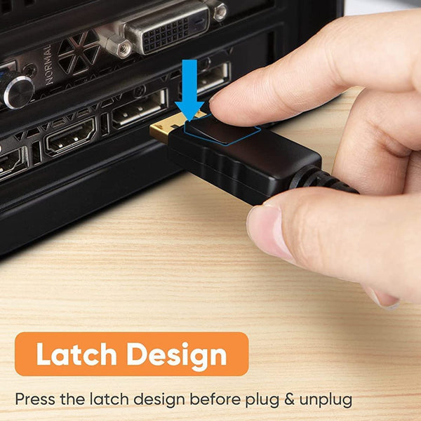 Stela Display Port to VGA Cable Male to Male Plug Video Adapter with Gold Plated Connector