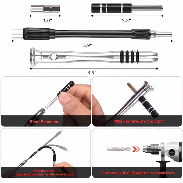 Stela 110 in 1 Professional Screwdriver Set,Multi-Function Repair Computer Tool Kit Precision Screwdriver Set