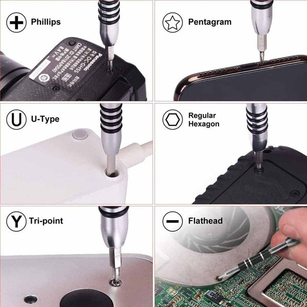 Stela 110 in 1 Professional Screwdriver Set,Multi-Function Repair Computer Tool Kit Precision Screwdriver Set