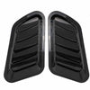 Stela Car Decorative Electroplate Air Flow Intake Scoop Turbo Bonnet Vent Hood 2pcs