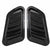 Stela Car Decorative Electroplate Air Flow Intake Scoop Turbo Bonnet Vent Hood 2pcs