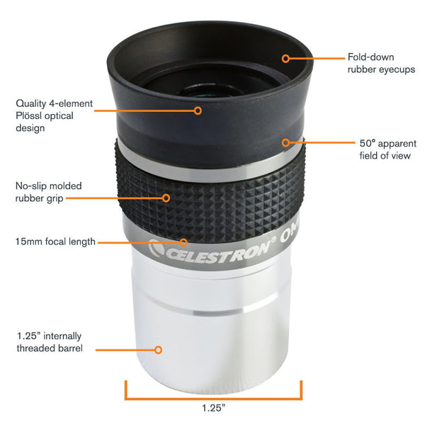Celestron 93320 Omni 15mm Eyepiece