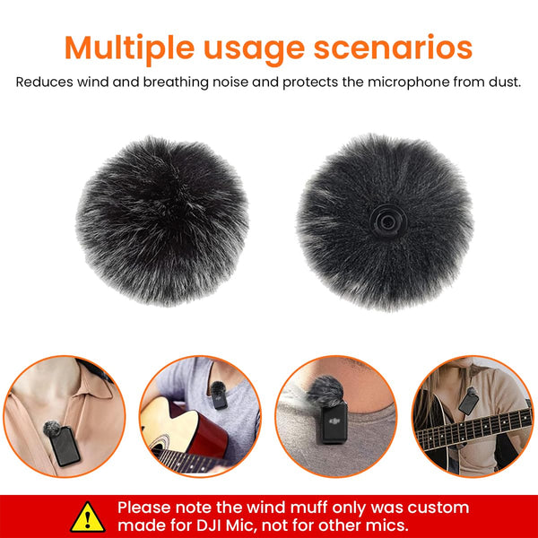 STELA Windscreens Compatible with DJI MIC Wireless Lavalier Microphone(1 pcs)