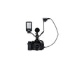 JJC Kiwifotos VB-165 Width 3 Mounts Triple Cold Shoe V Bracket Holder for DSLR Video LED Flash Speedlite Mic Microphone Holder