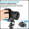 Fotopro RZ-3 Quick Release Camera Mount, Quick Setup Kit with 1/4 Screw, Adapter for DSLR/Mirrorless Camera Tripod Stabilizer Handheld Gimbal Monopod Slider