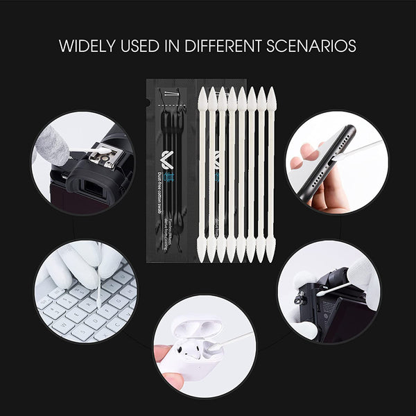 VSGO V-C01E Optical Lens Cleaner Kit Professional Lens Cleaning Fluid with Camera Cleaning Swabs and Dispensing Bottles