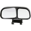 Stela 3R-027 360° Wide Angle, Adjustable, Double View, Convex Curvature, Blind Spot And Parking Mirror suitable for all Cars- Left Side Mount