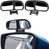 Stela 3R-027 360° Wide Angle, Adjustable, Double View, Convex Curvature, Blind Spot And Parking Mirror suitable for all Cars- Left Side Mount