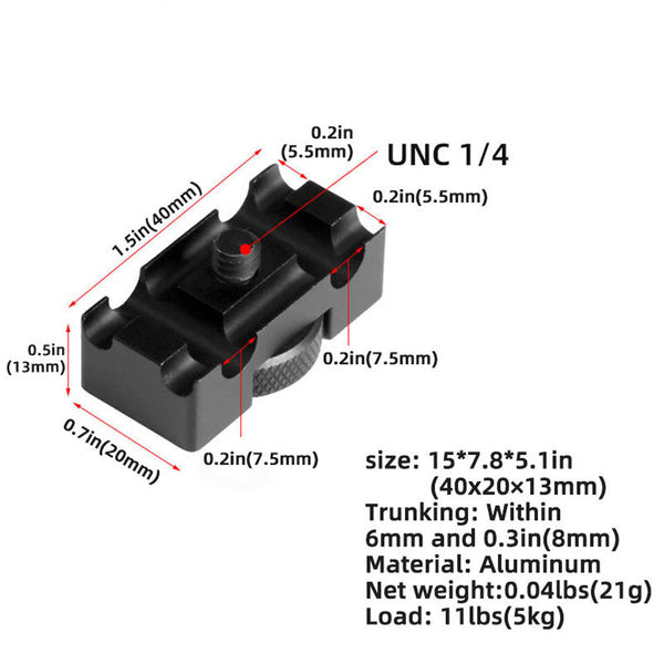 STELA XJ-02 Universal Camera Cable Locker Clip for Tethered Shooting
